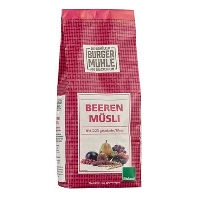 Burgermühle Berry Muesli, 750 g (12-Pack)