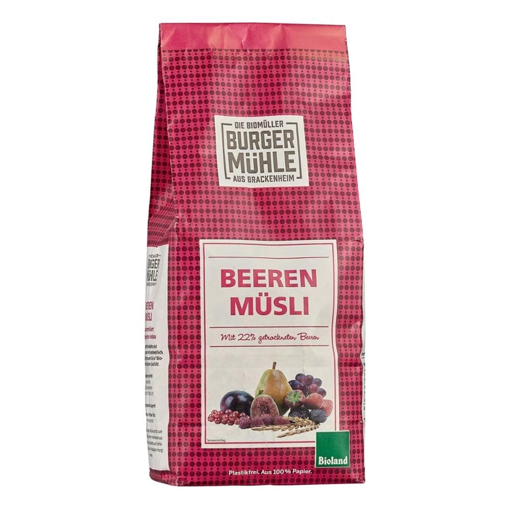 Burgermühle Berry Muesli, 750 g (12-Pack)