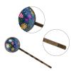 Women's Blue Floral Hair Clips, 4-Piece Set view 3