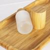 COSIDEA 6-Pack 30 mL Frosted Glass Bottles with Bamboo Caps and Lotion Pumps view 4