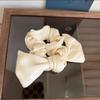 UNNS Bow Knot Solid-Color Silk Hairband, High-Elastic Hair Tie (Color: A) view 4