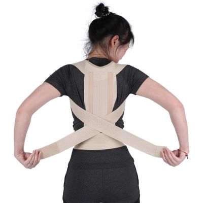 CAPXXIN Back Support Posture Corrector Brace, Shoulder and Lumbar Support, Large