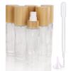 COSIDEA 6-Pack 60 ml Empty Glass Bottles with Bamboo Lotion Pumps view 1