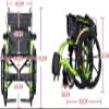 TOMYEUS Lightweight Folding Aluminum Transport Wheelchair view 2