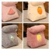 Cute Cartoon Triangle Pillow for Student Dorms, Washable Fashion Bedroom Pillow, Neck Guard Cushion for Chair, 346 (Color: Kiwi) view 3