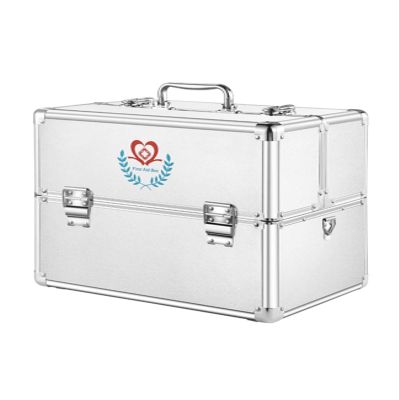 Family First-Aid Box, Portable Lockable Medicine Storage Case