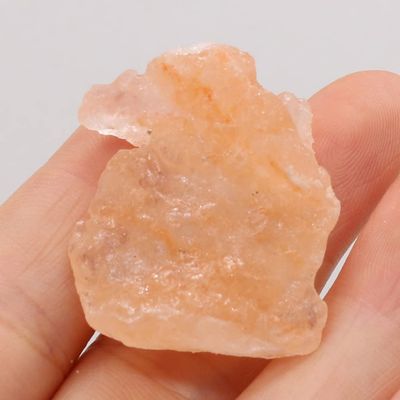 Natural Rough Crystal 20–30 mm, Natural Semiprecious Stone, Crystal, Raw Stone, Quartz Gravel, Mineral Specimen, Gemstone for Home (Color: Orange Rock, Size: 2 pcs)