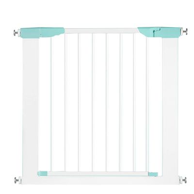 MERTNK Pet Safety Gate, Extendable Metal Gate, White, 78 cm High, 195–202 cm