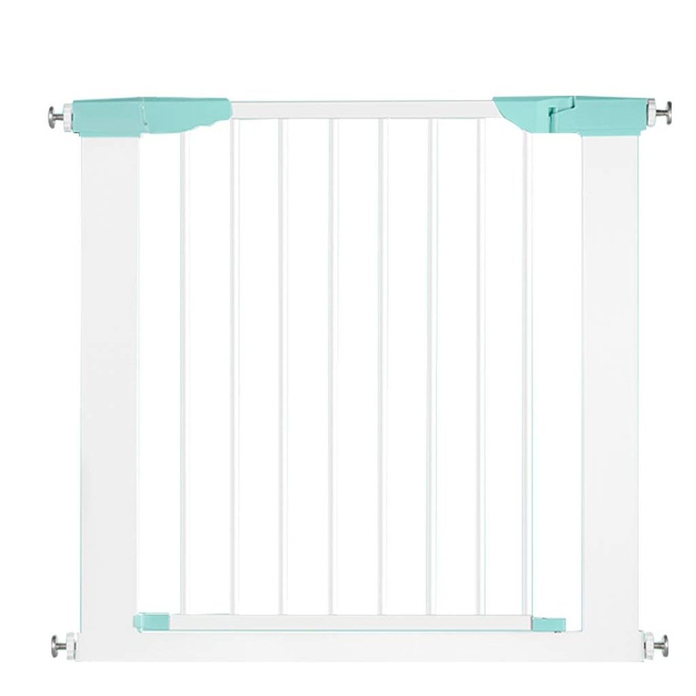 MERTNK Pet Safety Gate, Extendable Metal Gate, White, 78 cm High, 195–202 cm