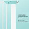 MERTNK Pet Safety Gate, Extendable Metal Gate, White, 78 cm High, 195–202 cm view 2