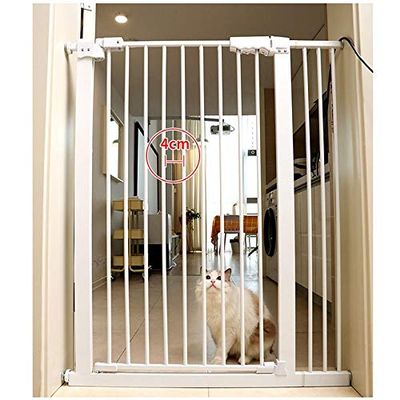 MERTNK Pet Playpen and Safety Gate with Automatic Closing, Pressure-Mounted Stair Gate, 100–110 cm