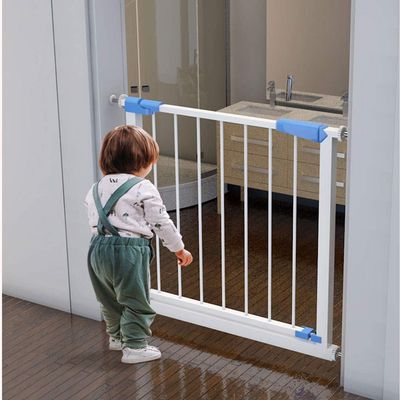 MERTNK Pet Playpen and Safety Gate, Adjustable Extra-Secure Stair Gate, Child Safety Gate, No-Drill, 76 cm High, 111–118 cm