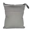 Egurs Baby Wet/Dry Diaper Bag with Double Zippers, Gray view 1