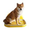 YANYUESHOP Puppy Potty Tray 49 x 38 x 5 cm, Dog Toilet and Puppy Pad Holder with Removable Post and Wall Guard view 1