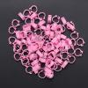 Cyrank 100 Pack Pigeon Rings, 8 mm Numbered Plastic Leg Bands (Pink) view 4