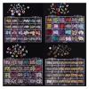 yaoqijie 120/240-Piece Nail Charms with Crystal Crown and Heart Designs view 3