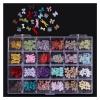 yaoqijie 120/240-Piece Nail Charms with Crystal Crown and Heart Designs view 4