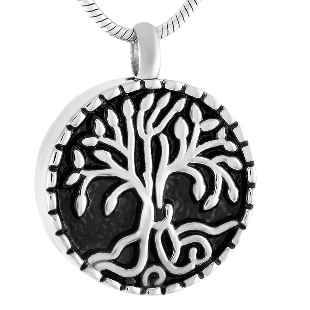 SUPPL Tree of Life Stainless Steel Memorial Urn Jewelry