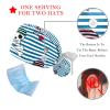 CHENZZZZ 2-Piece Button and Sweatband Caps, Adjustable Cat and Dog Paw Print, for Women with Long Hair, Multicolor; 6 Pieces, One Size view 3