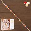 Ghasitaram Gifts Rakhi for Brother – RM-766 Premium Rakhi with 200 g Kaju Katli view 1