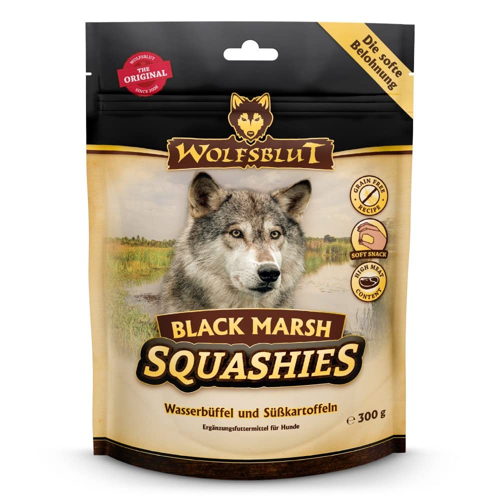 WOLFSBLUT Squashies Adult Soft Dog Treats with Natural Ingredients and Superfoods, 6 x 300 g