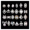 yaoqijie Durable Glitter Glass Nail Charms, Zinc Alloy, Styles 3501–3524 view 1