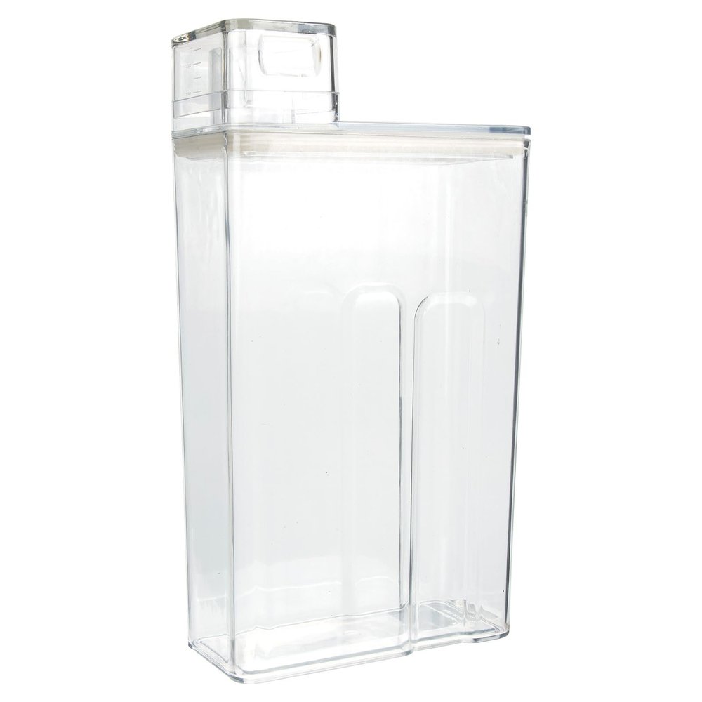 Alipis Transparent PET Laundry Detergent Powder Storage Box with Leak-Resistant Lid and Clear Scale, Large Capacity