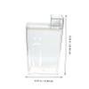Alipis Transparent PET Laundry Detergent Powder Storage Box with Leak-Resistant Lid and Clear Scale, Large Capacity view 2