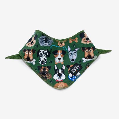 KNAUDER'S BEST Dog Bandana, Green, M – Even More Dogs