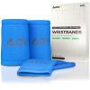 ADV Bamboo Charcoal Tennis Wristbands, Ultra-Absorbent, Slim and Comfortable, Blue view 1