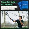 ADV Bamboo Charcoal Tennis Wristbands, Ultra-Absorbent, Slim and Comfortable, Blue view 2