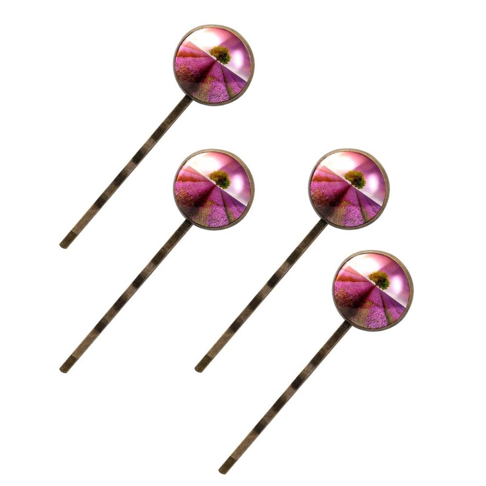 Hair Clips for Women, Lavender Field, 4 Pieces