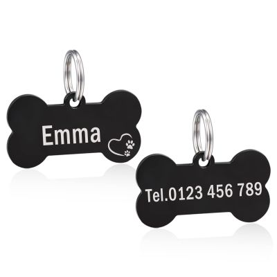 Personalized Dog Tag with Engraving - Bone Shape