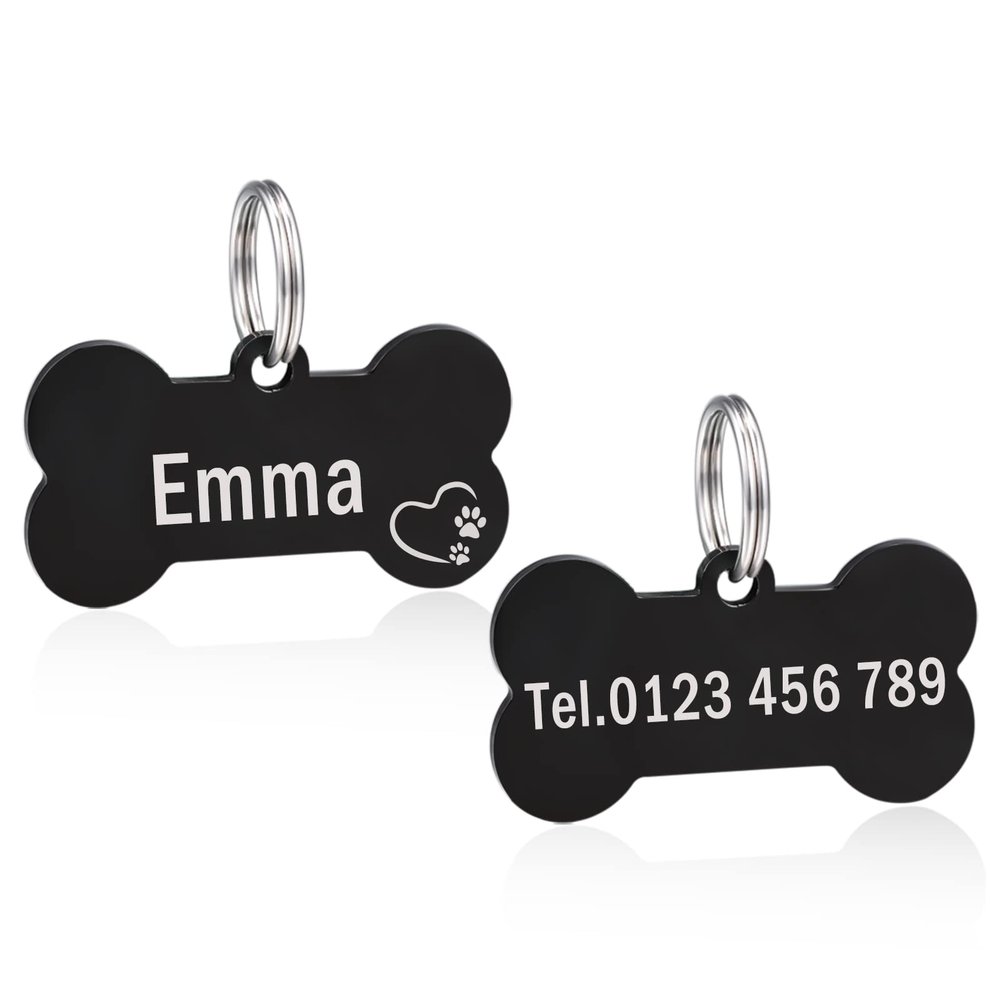 Personalized Dog Tag with Engraving - Bone Shape