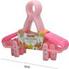 Habiba Set of 5 Sturdy Hangers, Durable Children's Clothing Hangers, Multifunctional Retractable Windproof Buckle Hangers view 2