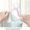 Habiba Set of 5 Sturdy Hangers, Durable Children's Clothing Hangers, Multifunctional Retractable Windproof Buckle Hangers view 4