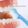 4-Piece Denture Cleaning Brush Set with Multi-Layer Bristles and Ergonomic Rubber Handle, Double-Sided Portable Brushes for Artificial Teeth (4c) view 3