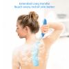 Long-Handle Bath Brush with Non-Slip Curved Handle view 3