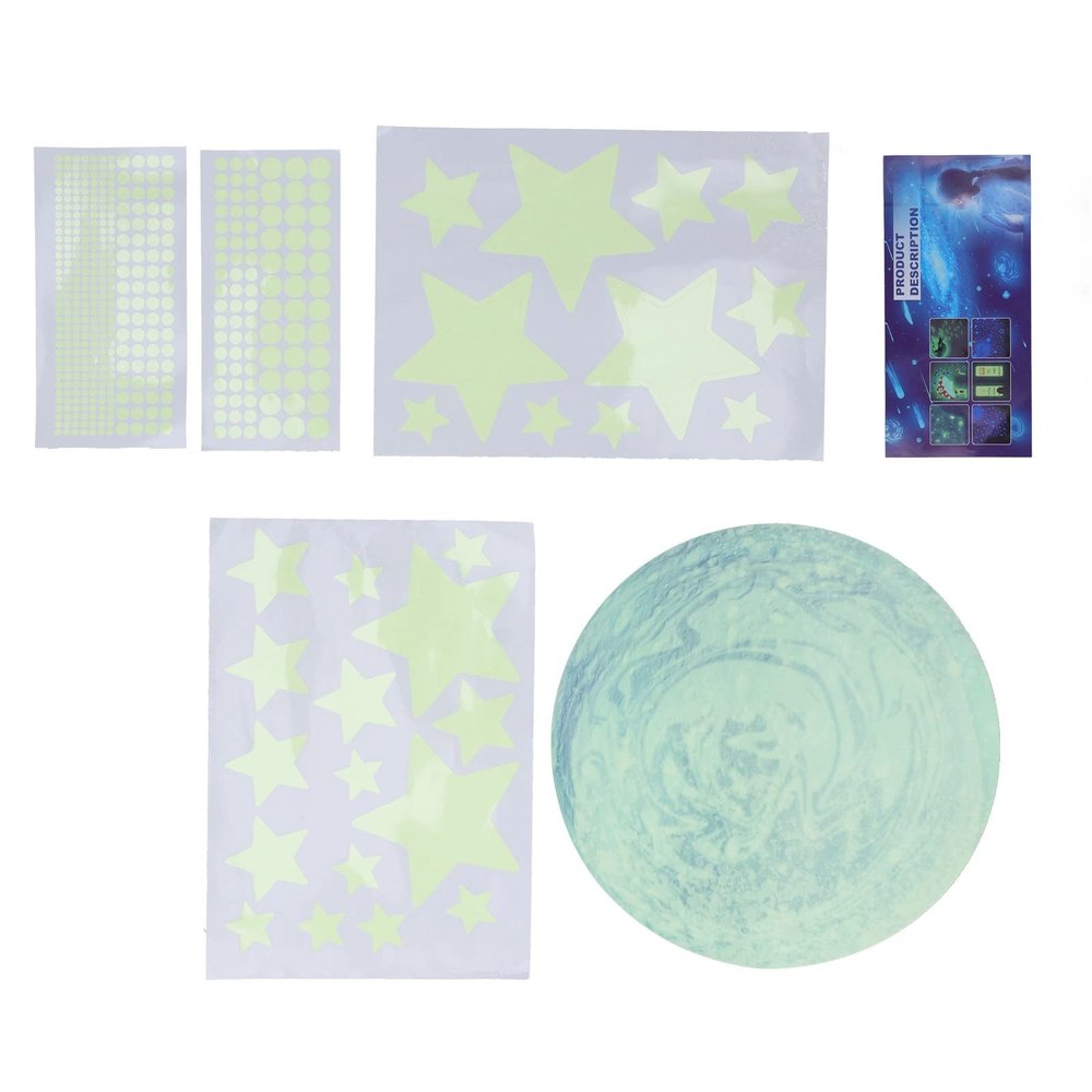 Glow-in-the-Dark Star Wall Stickers for Kids' Rooms