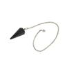 THIRD EYE CRYSTALS Crystal Pendulum, Hematite Chakra Stone view 1
