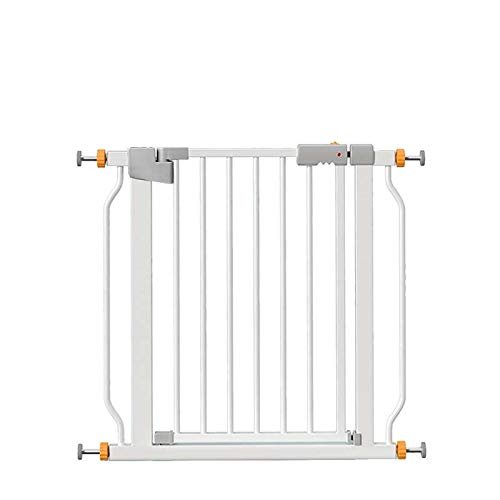 MERTNK Metal Safety Gate for Babies and Pets, White, Self-Closing, Pressure-Mounted Stair Gate, No Tools Required, 167–174 cm