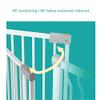 MERTNK Metal Safety Gate for Babies and Pets, White, Self-Closing, Pressure-Mounted Stair Gate, No Tools Required, 167–174 cm view 2
