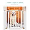 MERTNK Metal Safety Gate for Babies and Pets, White, Self-Closing, Pressure-Mounted Stair Gate, No Tools Required, 167–174 cm view 3