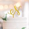 Gold Monogram H Cake Topper – Personalized Initial view 1