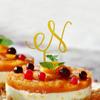 Gold Monogram H Cake Topper – Personalized Initial view 2