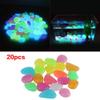 Miskall 20 Pcs Glow-in-the-Dark Aquarium Stones view 2