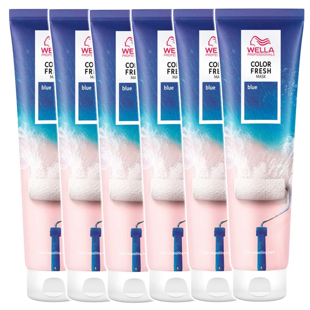 6-Pack Wella Professionals Color Fresh Mask Blue, 150 ml