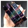 Kigauru Rough Natural Fluorite Crystal Obelisk, Multicolor Hexagonal Healing Stone, 10–11 cm, Approx. 50 g, 1 pc view 1
