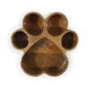 Rosewood Wooden Pet Food Bowl with Paw Print, 600 ml view 1