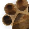 Rosewood Wooden Pet Food Bowl with Paw Print, 600 ml view 2